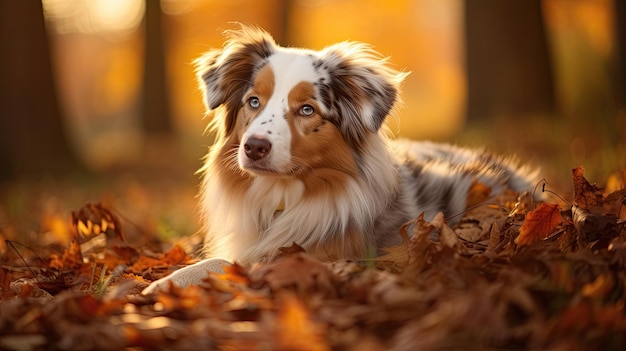 Levendige Australian Shepherd die zijn intelligentie en behendigheid laat zien