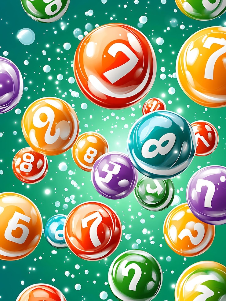 Foto levendige bingo-spel achtergrond met lucky lotto-elementen
