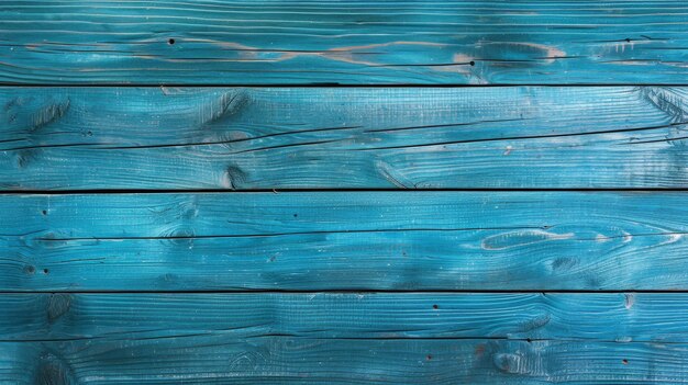 Levendige blauw geschilderde houten planken met een natuurlijke houtkorrelige textuur die geschikt zijn voor achtergronden en ontwerpelementen