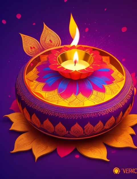 levendige Diwali-achtergrond