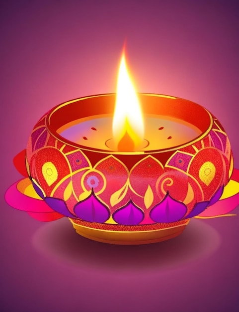 levendige Diwali-achtergrond