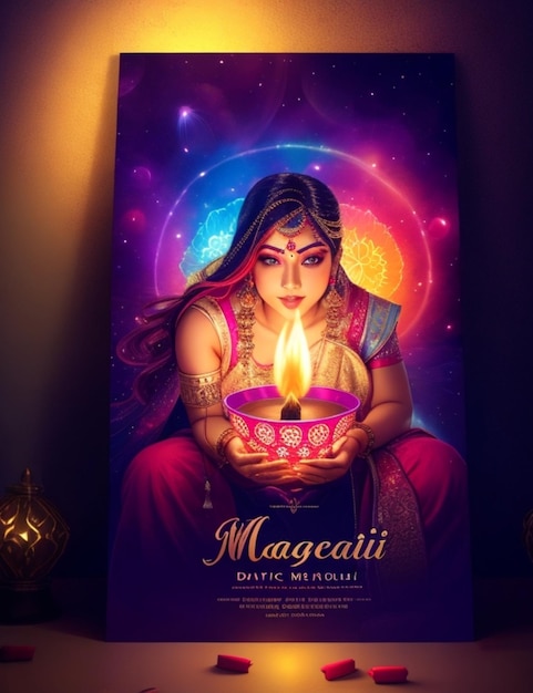 levendige Diwali-achtergrond