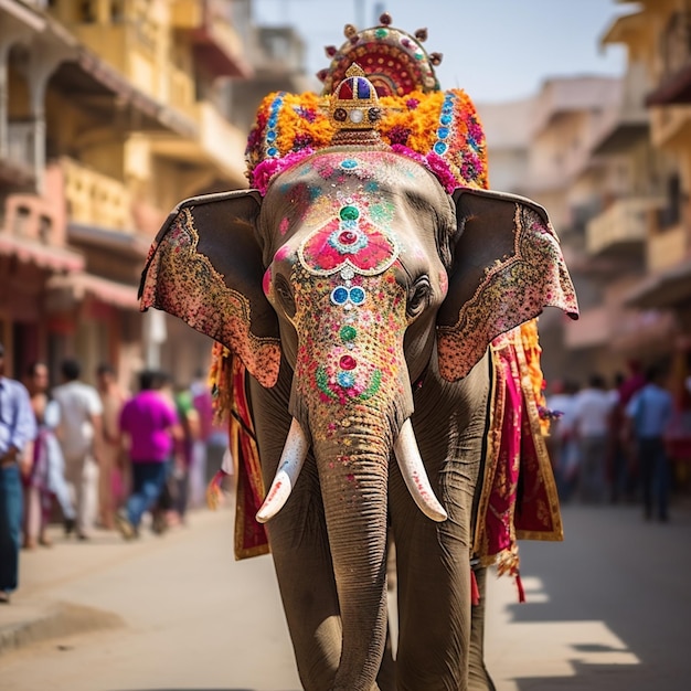 Levendige en magische essentie van Jaipur De roze parel van India