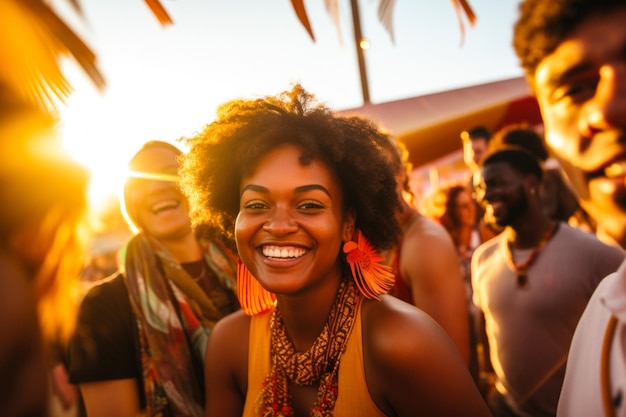 Levendige festiviteiten Vreugdevolle momenten op het Caribbean Festival