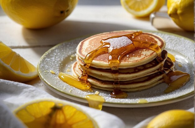 levendige foto van Lemon Juice Pancakes