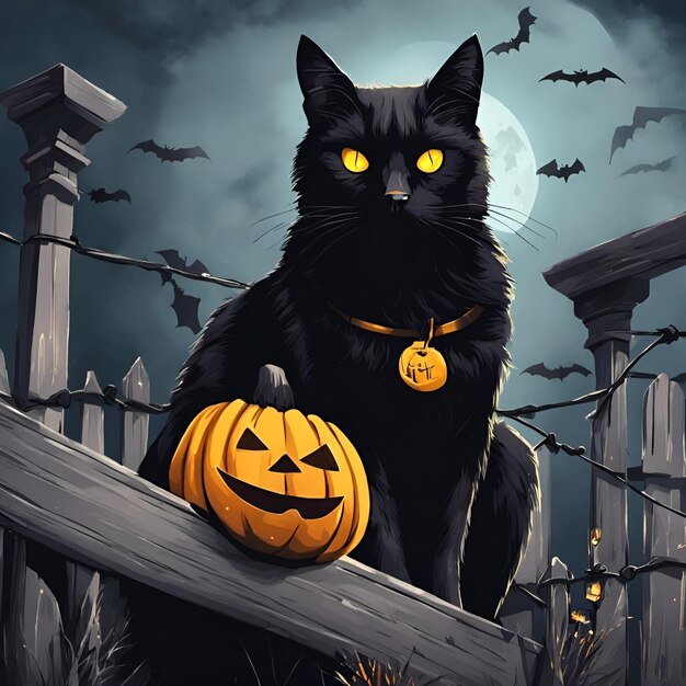 Foto levendige halloween dag vector illustratie