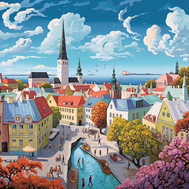 Levendige hedendaagse cultuur van Tallinn