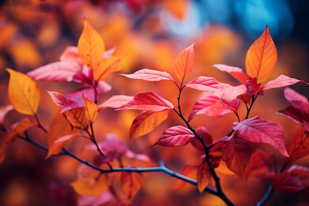 Levendige herfstbladeren Een kleurenpalet in het doek van de natuur AR 32