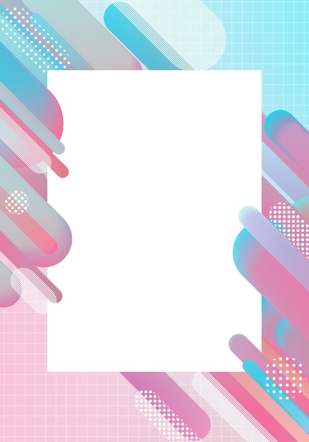 Levendige kleurrijke a4 poster mockup