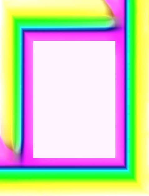 Levendige neonkleur Meerdere lagen verticaal abstract frame