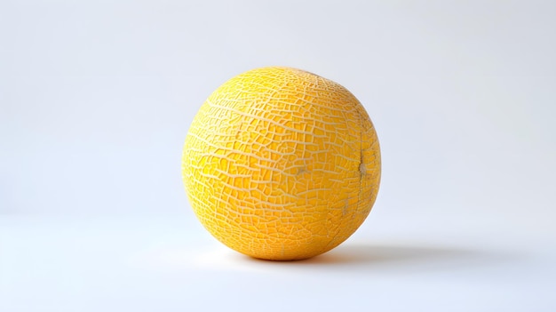 Levendige oranje meloen geïsoleerd op witte achtergrond
