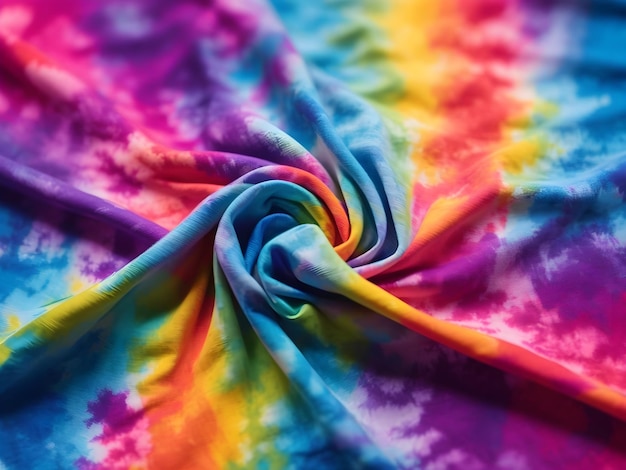 Levendige vervaging Bright Tie Dye stof textuur achtergrond