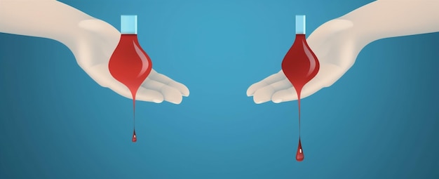 Levenshart bloeddonatie geeft hulp gezondheid donor dag wereld Generatieve AI