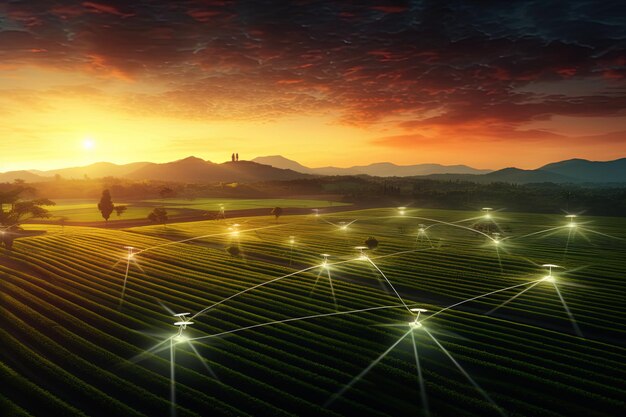 Photo leveraging artificial intelligence for crop yield optimization in precision farming