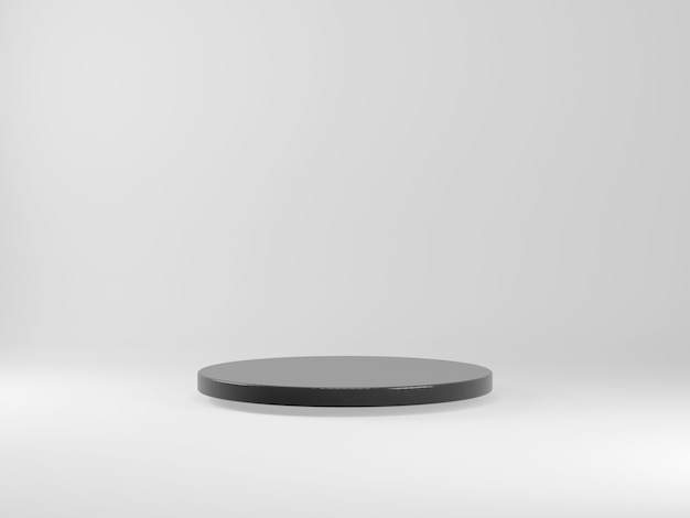 Levitation podium black on white