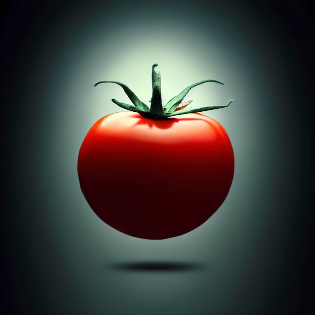 Foto levitazione dei pomodori rossi