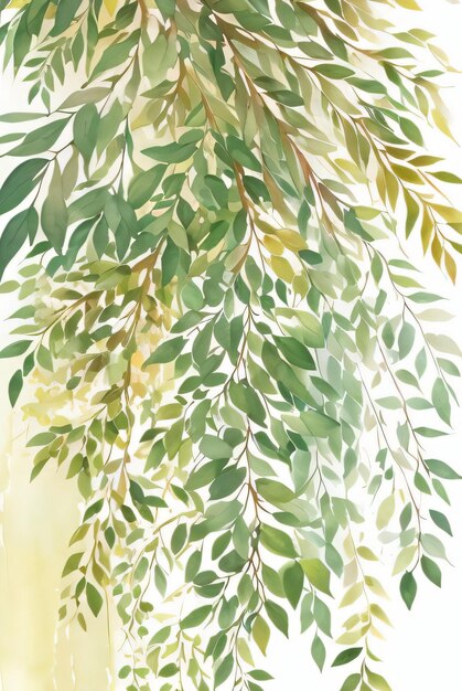 Lexury Watercolor Eucalyptus Background