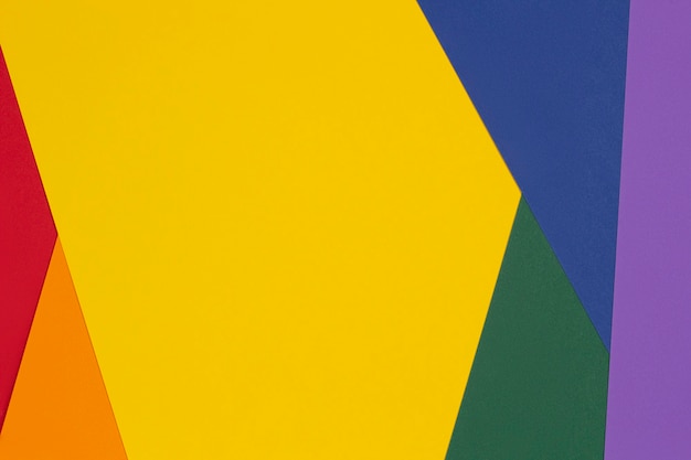 Layout di colori dell'arcobaleno della comunità di orgoglio dello sfondo della carta dei colori lgbt