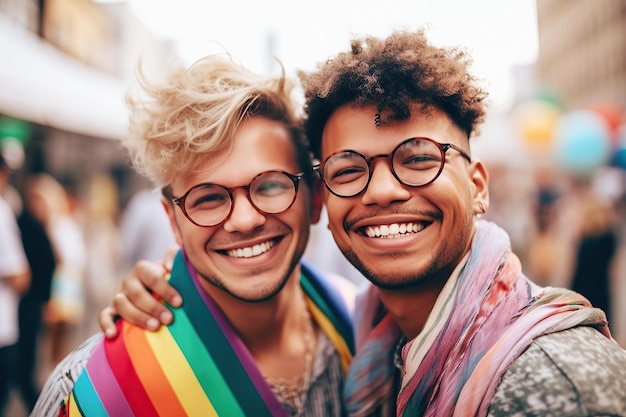 LGBT couple generative ai