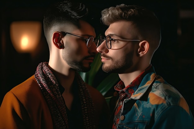 LGBT couple generative ai