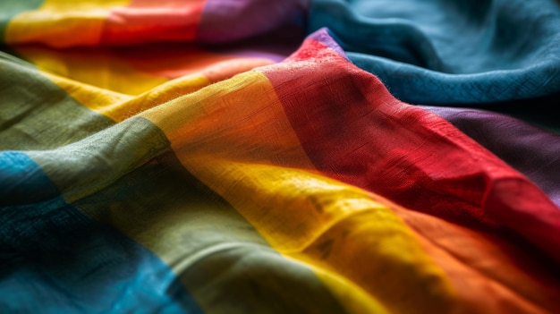 Photo lgbt flag freedom of love and diversity