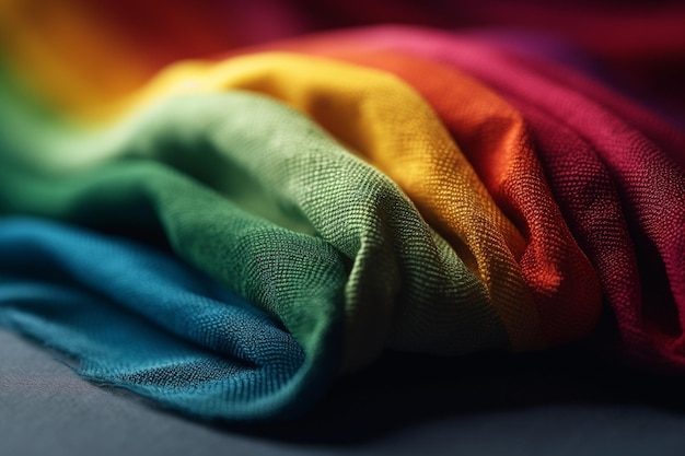 Foto lgbt gay pride lgbtq regenboogvlag waarheid minderheid steun gelijke rechten solidariteit lesbisch homo biseksueel transgender genderidentiteit vrijheid van gevoel en keuze van affiliatie generatieve ai