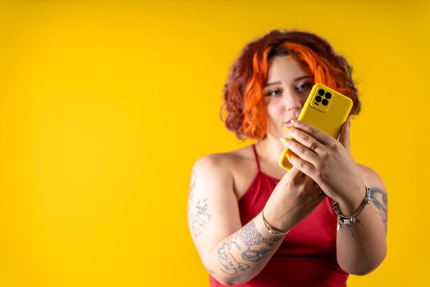 LGBT nonbinary woman LGBTQ Representation Confident NonBinary Redhead with Tattoos