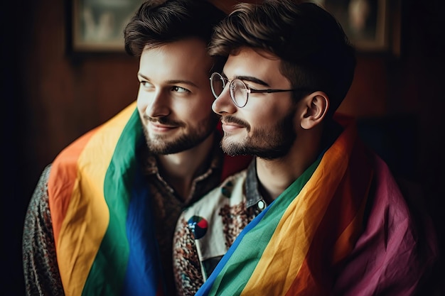 LGBT-paar generatieve ai