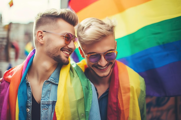 LGBT-paar generatieve ai