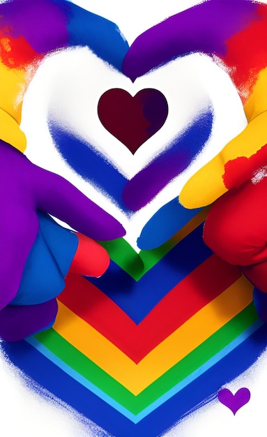 LGBT Pride Day Heart