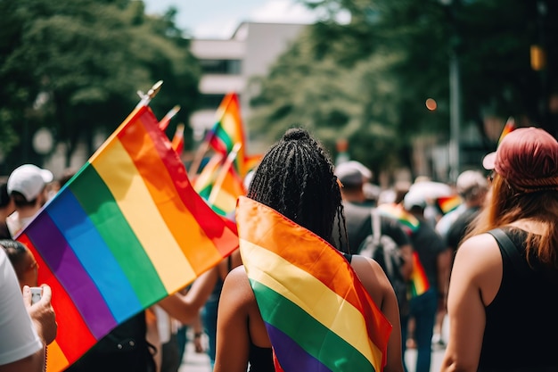 Photo lgbt pride parade generative ai