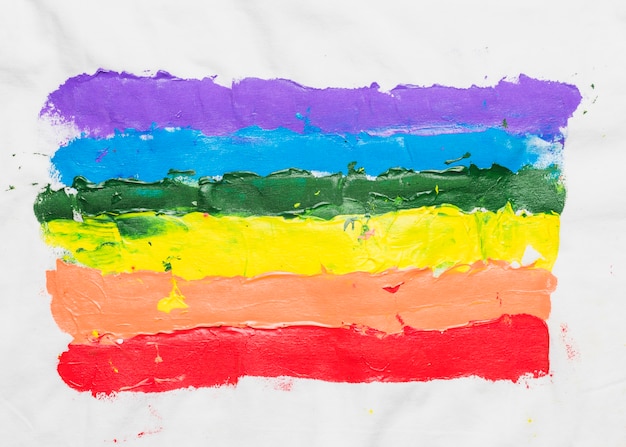 LGBT-vlag met de hand getekend