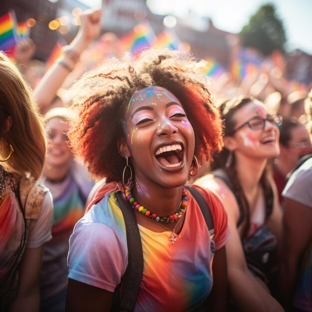 Premium AI Image LGBTQ events and festivals pictures capturing joyful
