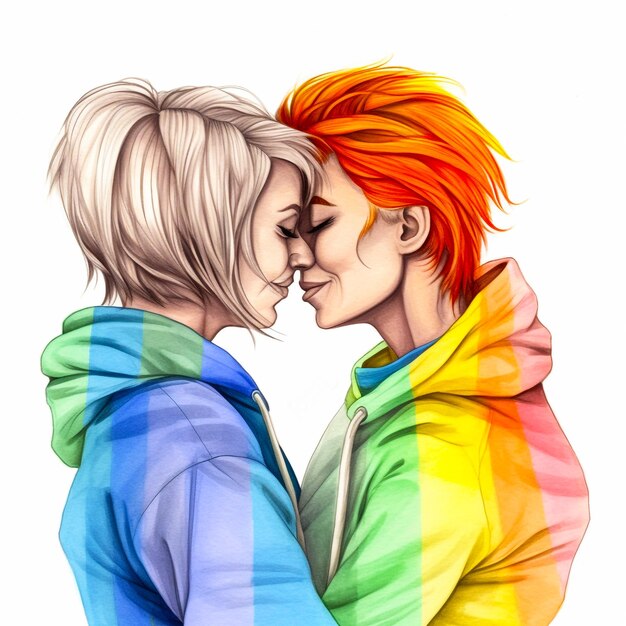 LGBTQ liefde illustratie