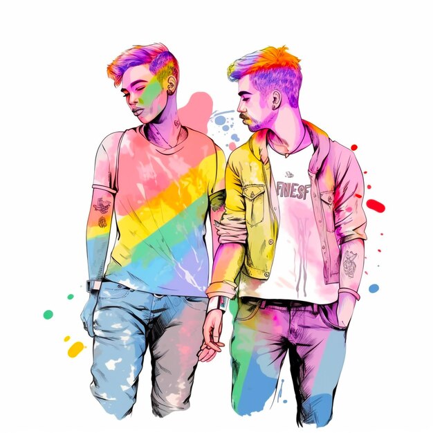 LGBTQ liefde illustratie