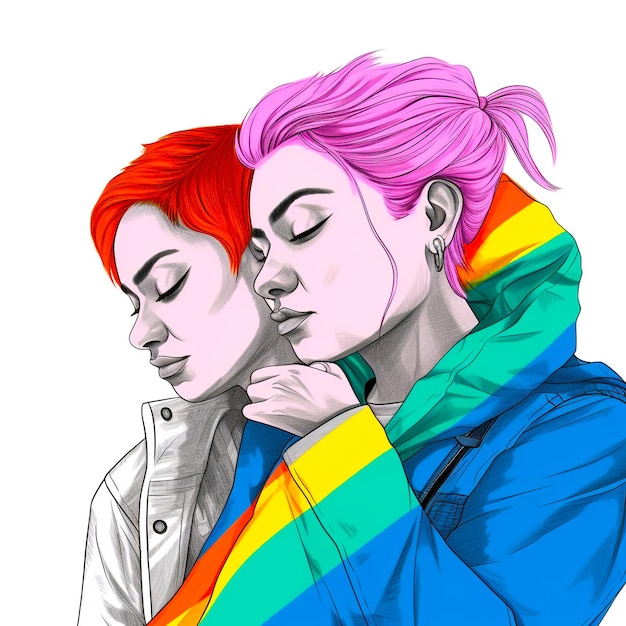 Photo lgbtq love illustration