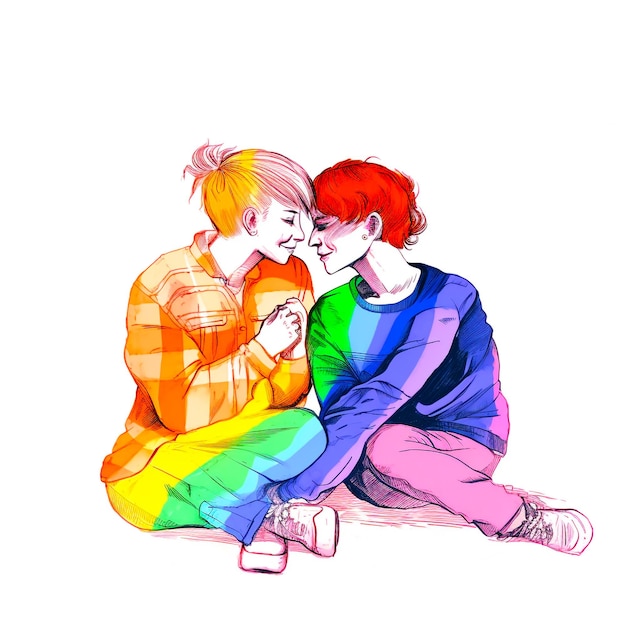 LGBTQ愛のイラスト