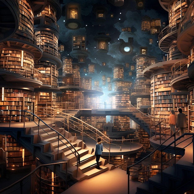 Photo the library of babel