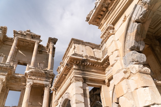 Photo library of celsus in the ancient city of ephesus turkey ephesus is a unesco world heritage site