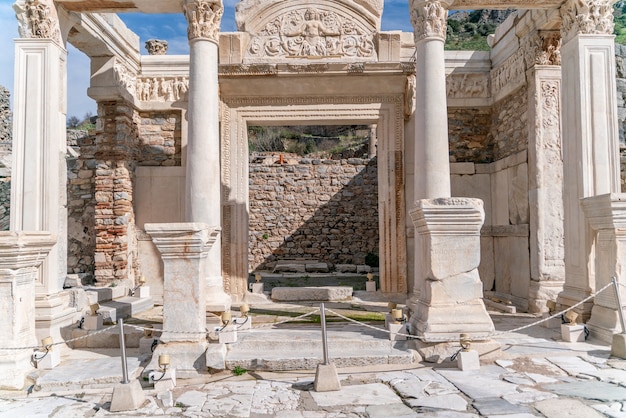 Library of Celsus in the ancient city of Ephesus Turkey Ephesus is a UNESCO World Heritage site