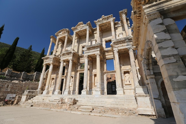 Library of Celsus in Ephesus Ancient City Selcuk Town Izmir Turkey