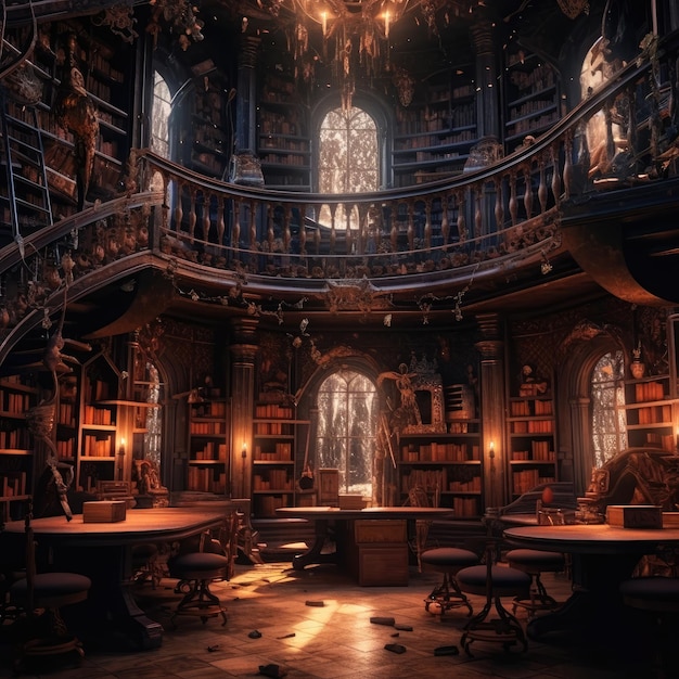 library fantasy ai generative