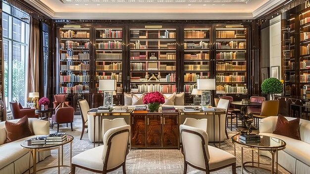 Foto la biblioteca del st. regis di londra