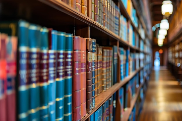 A library with many books on the shelves