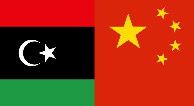 Libya and China flag countries