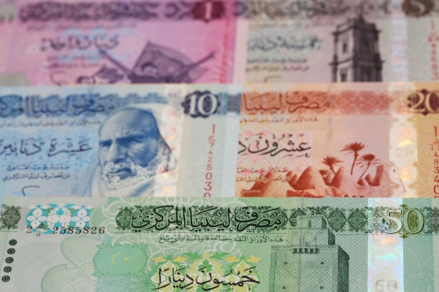 Libyan dinar a business background