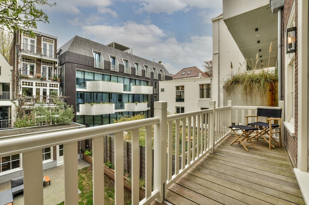 Licht balkon met prachtig uitzicht