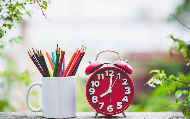 Licht en groen kleur horloge