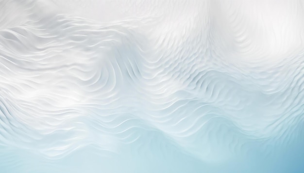 Foto lichtblauwe achtergrond met een gladde abstracte textuur van golvende rimpels met een gradiëntovergang