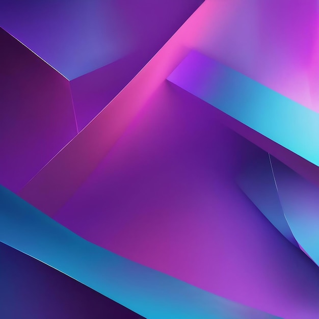 Lichtblauwe en paarse gradiëntstructuur abstracte achtergrond geometrische achtergrond 3D-rendering